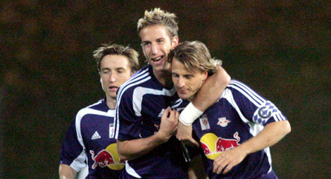 Marc Janko festejando mais um gol tem sido uma cena comum no Red Bull Salzburg
